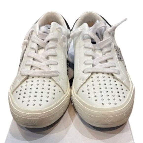 Vintage Havana White Studded Cheetah Mix Sneakers – Size 7 - Picture 6 of 11